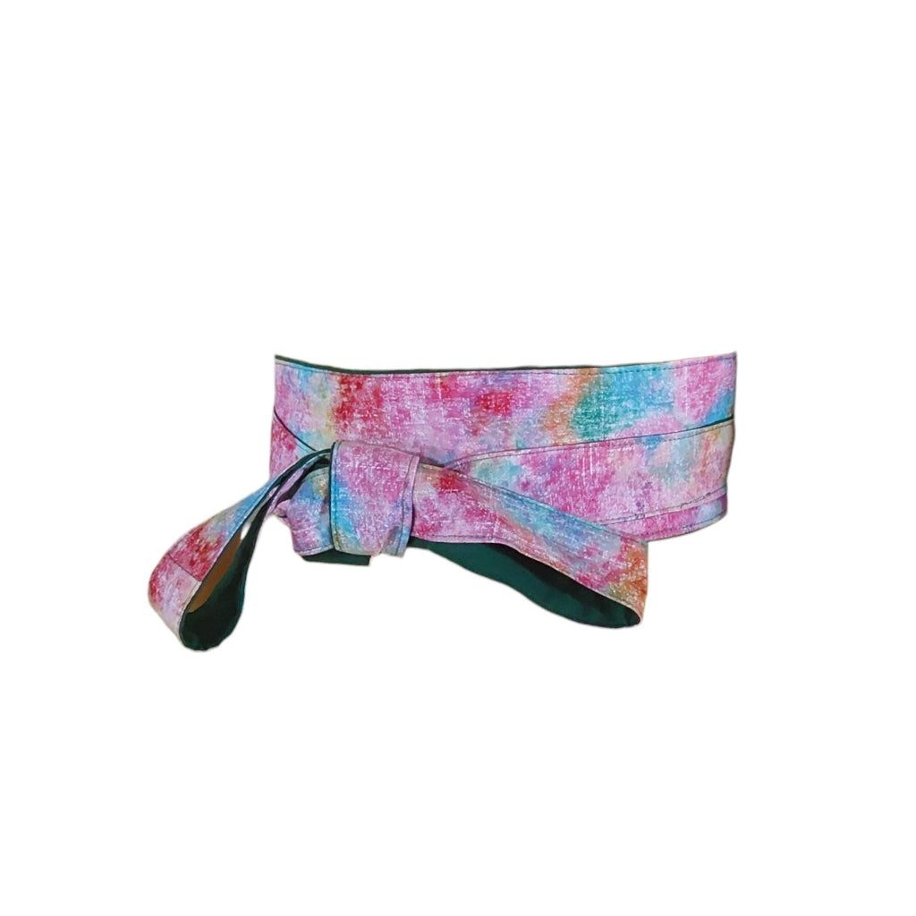 Handmade Obi Belt – Reversible Wrap Belt for Dresses & Tunics