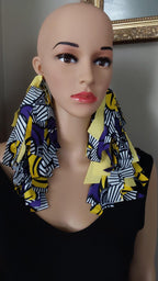 Handmade Ankara Tassel Earrings: African Print Bohemian Jewelry