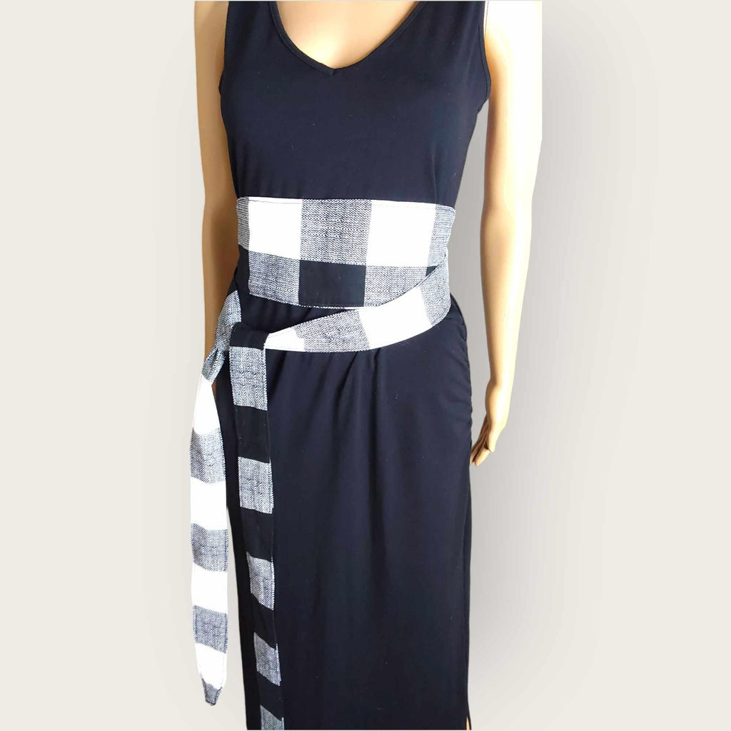 Handmade Cotton Obi Belt: Wrap Belt, One Size