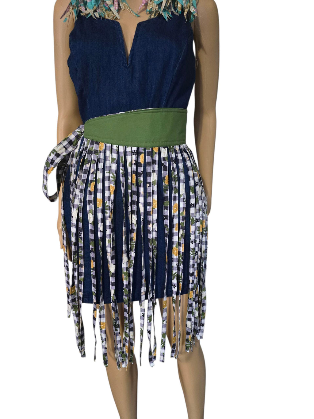 Floral Fringe Cotton Wrap Belt: Boho Chic Waist Sash