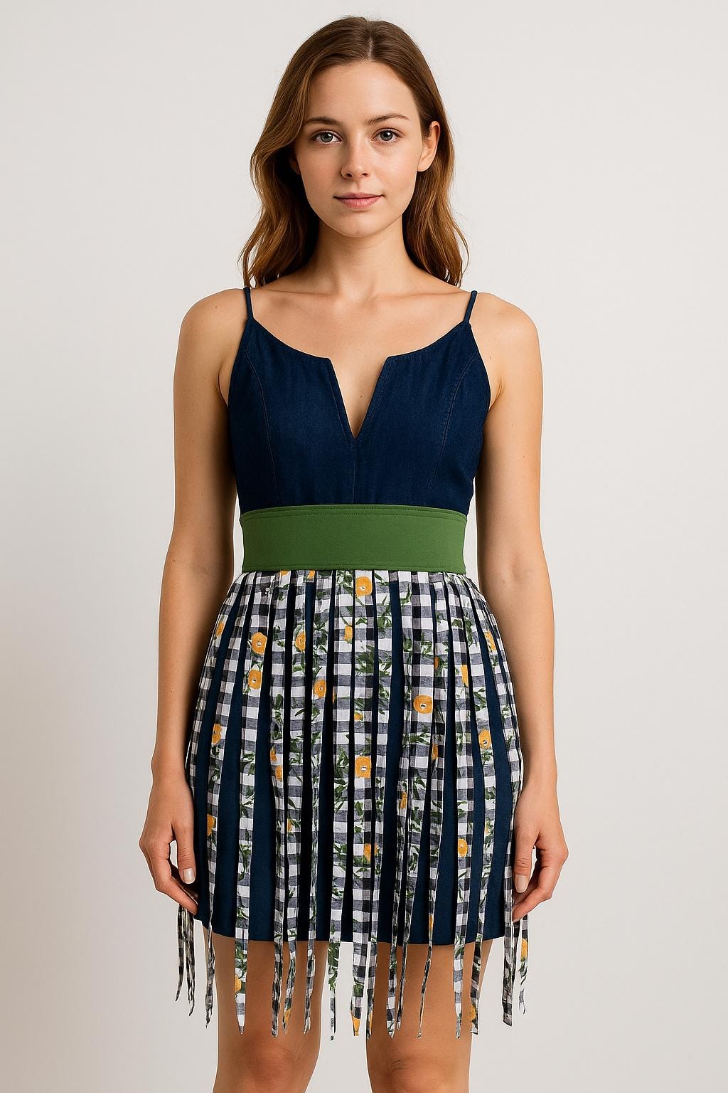 Floral Fringe Cotton Wrap Belt: Boho Chic Waist Sash