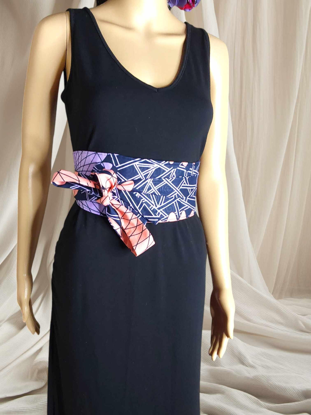 Handmade Cotton Obi Belt: Wrap Belt, One Size