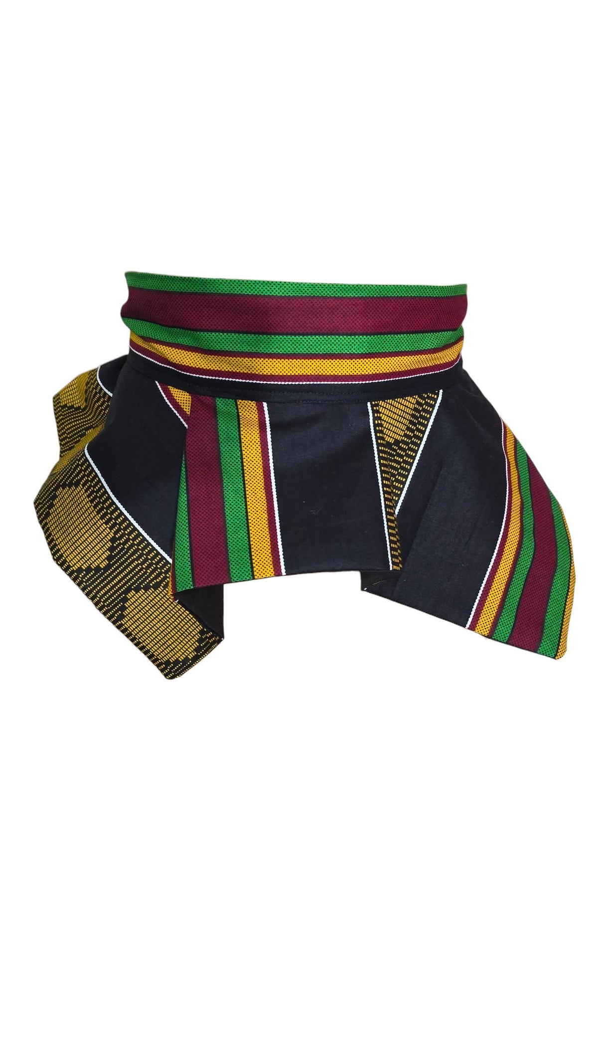 Handmade  Peplum Wrap Belt – Cultural Elegance Collection African print.