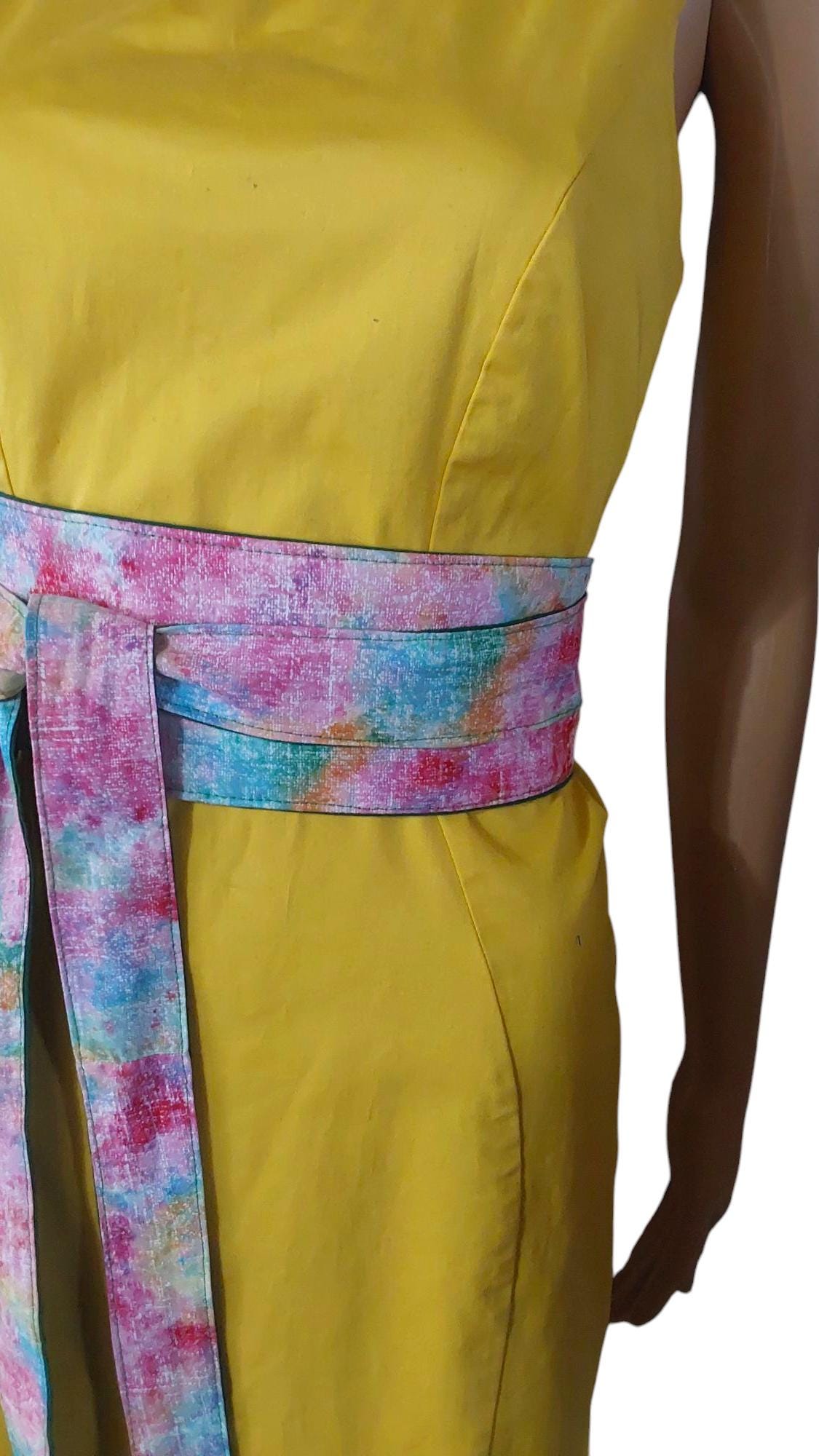 Handmade Obi Belt – Reversible Wrap Belt for Dresses & Tunics
