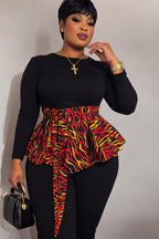 Handmade Peplum Wrap Belt for Women | African Print Waist Obi Statement Fashion