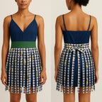 Floral Fringe Cotton Wrap Belt: Boho Chic Waist Sash