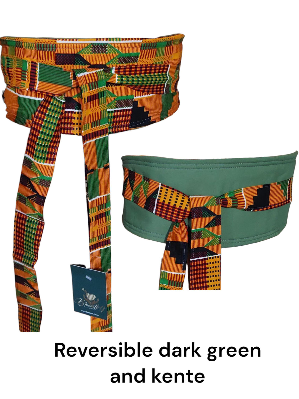 Handmade Kente Print Wrap Belt – Vibrant African Waist Belt – Cultural Elegance Collection