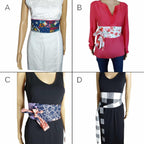 Handmade Cotton Obi Belt: Wrap Belt, One Size