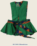 Handmade Reversible Peplum Belt: African Print Waist Accessory