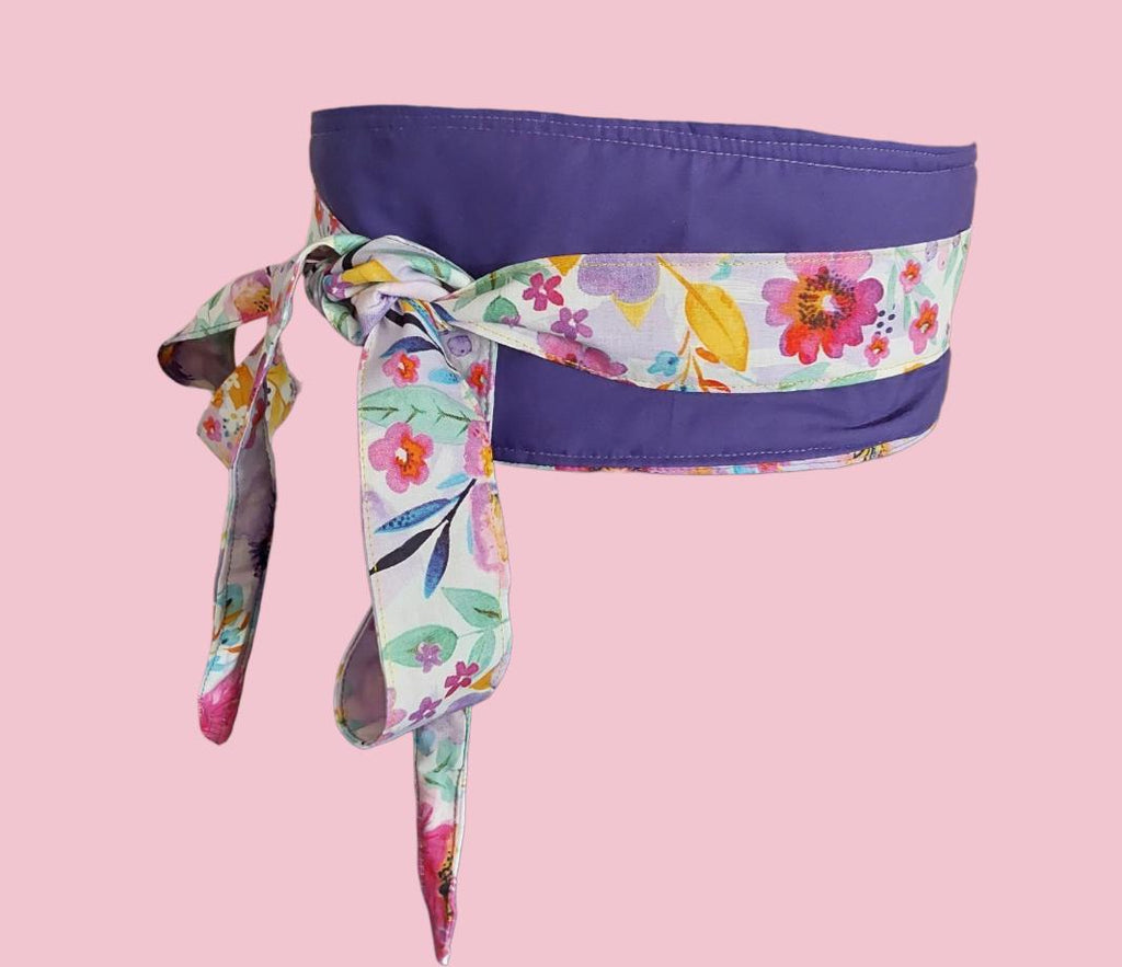 Reversible Handmade wrap-around cotton fabric belts