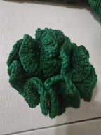 Handmade Crochet Scrunchie: Soft Yarn Hair Tie, Boho Accessory