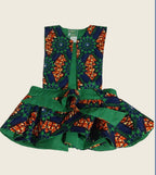 Handmade Reversible Peplum Belt: African Print Waist Accessory