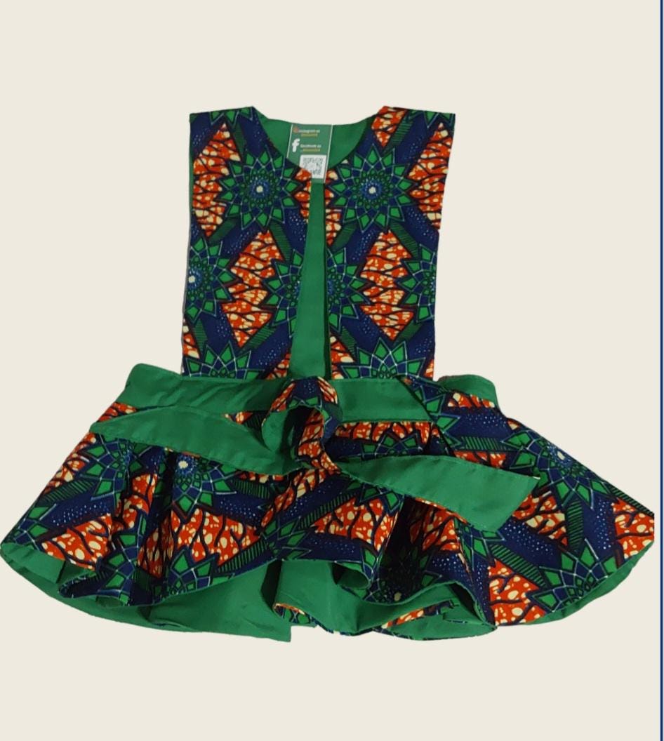 Handmade Reversible Peplum Belt: African Print Waist Accessory