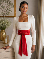 Blush Pink Velvet Obi Belt: Handmade Elegant Waist Wrap