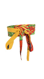 Reversible Ankara Wrap Belt | African Print Obi Waist Belt, Handmade Statement Accessory
