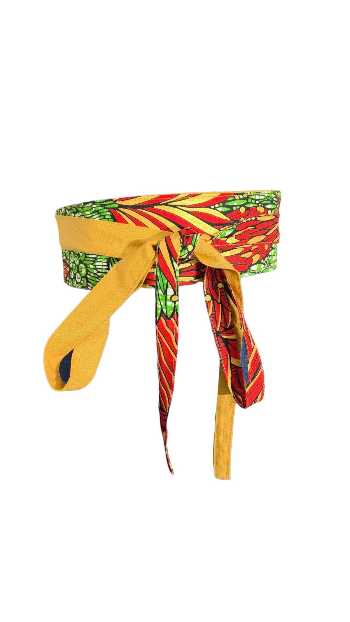 Reversible Ankara Wrap Belt | African Print Obi Waist Belt, Handmade Statement Accessory