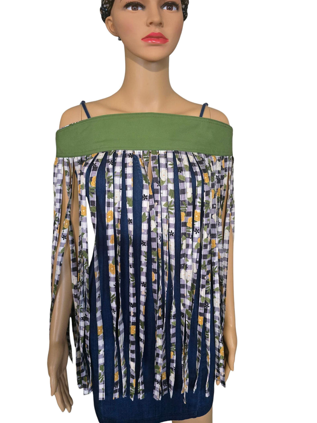 Floral Fringe Cotton Wrap Belt: Boho Chic Waist Sash