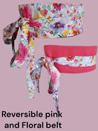 Reversible Handmade wrap-around cotton fabric belts