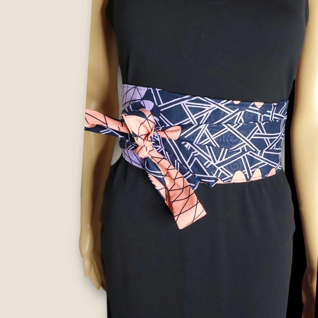 Handmade Cotton Obi Belt: Wrap Belt, One Size