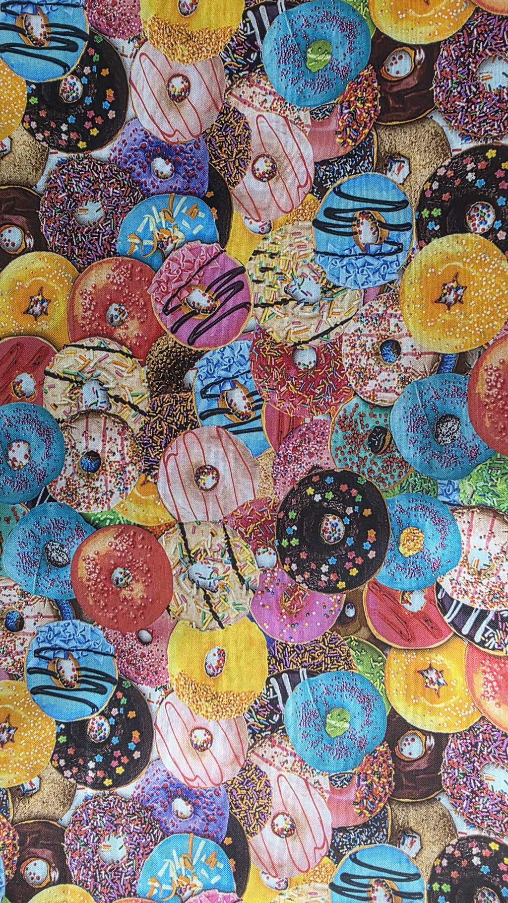 Handmade Donut Print Obi Wrap Belt | Colorful Statement Sash Accessory