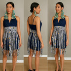 Floral Fringe Cotton Wrap Belt: Boho Chic Waist Sash