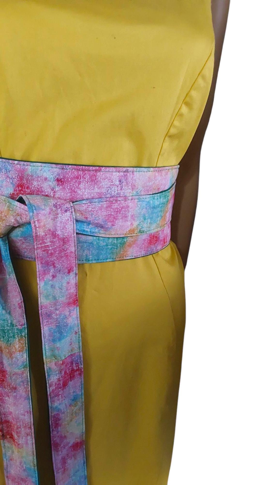 Handmade Obi Belt – Reversible Wrap Belt for Dresses & Tunics