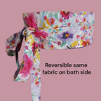 Reversible Handmade wrap-around cotton fabric belts
