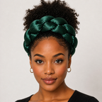 Handmade African kente choker Necklace with matching headband Mixed print fabric jewelry