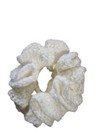 Handmade Crochet Scrunchie: Soft Yarn Hair Tie, Boho Accessory
