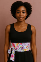 Reversible Handmade wrap-around cotton fabric belts