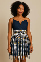 Floral Fringe Cotton Wrap Belt: Boho Chic Waist Sash