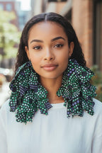 Handmade Ankara Tassel Earrings: African Print Bohemian Jewelry