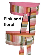 Reversible Obi Belt: Orange Floral Cotton Wrap - Blesseth4