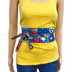 Handmade Cotton Obi Belt: Wrap Belt, One Size