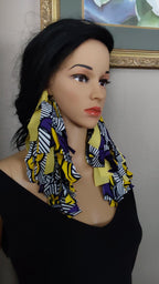 Handmade Ankara Tassel Earrings: African Print Bohemian Jewelry