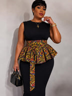 Handmade Peplum Wrap Belt for Women | African Print Waist Obi Statement Fashion