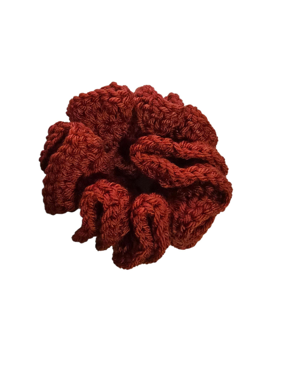 Handmade Crochet Scrunchie: Soft Yarn Hair Tie, Boho Accessory