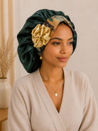 Handmade Cotton & Satin Hair Bonnet