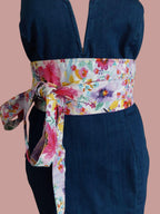 Reversible Handmade wrap-around cotton fabric belts