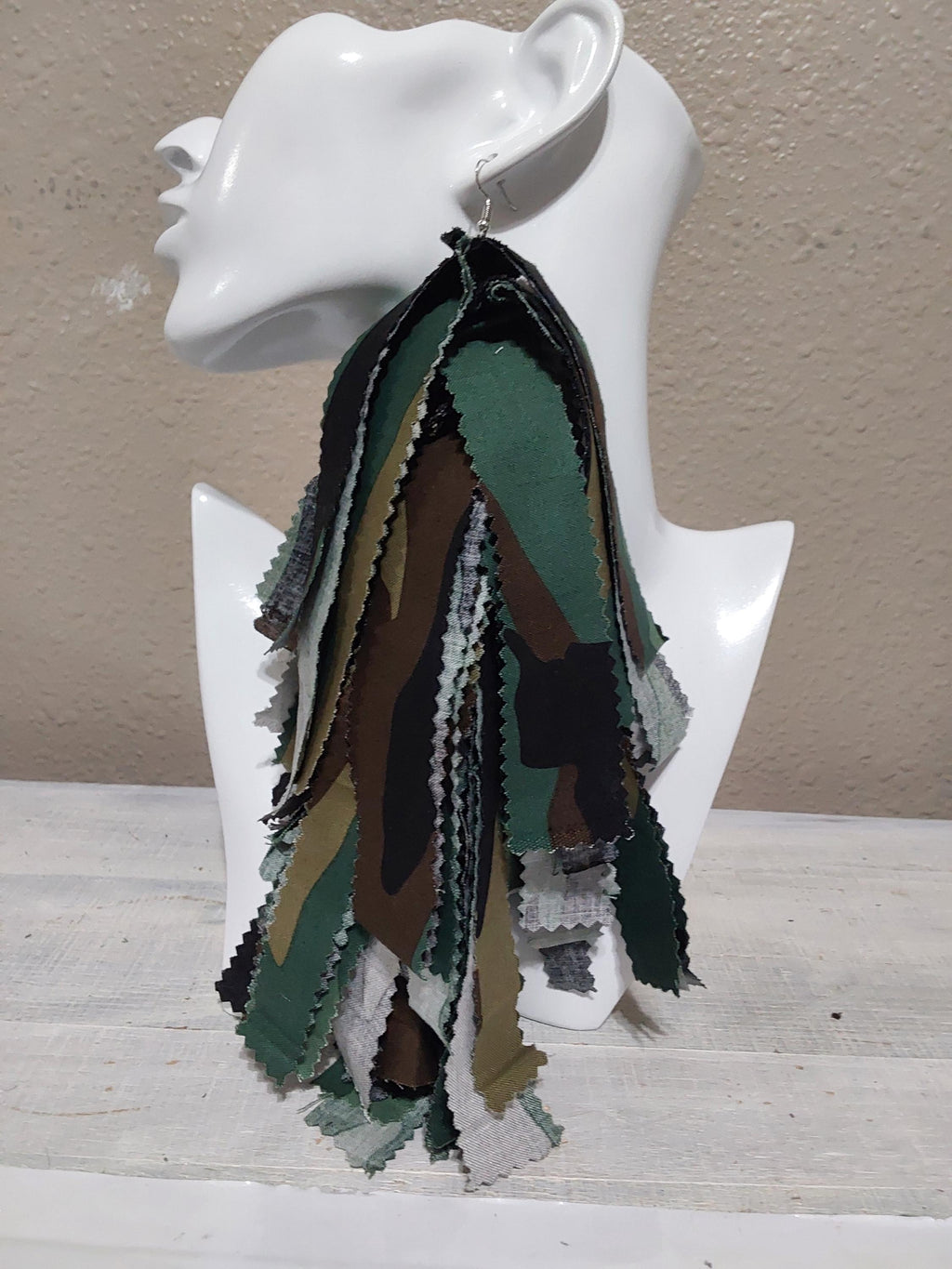Handmade Ankara Tassel Earrings: African Print Bohemian Jewelry