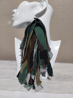 Handmade Ankara Tassel Earrings: African Print Bohemian Jewelry