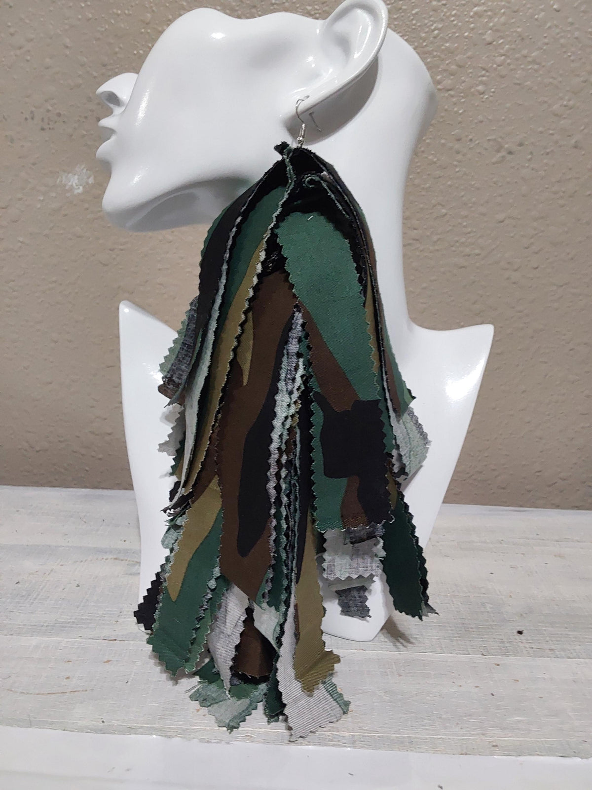 Handmade Ankara Tassel Earrings: African Print Bohemian Jewelry